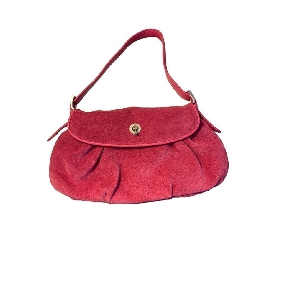 Ann Taylor Pink suede shoulder bag